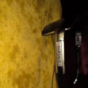 Versace Black and Silver Sunglasses